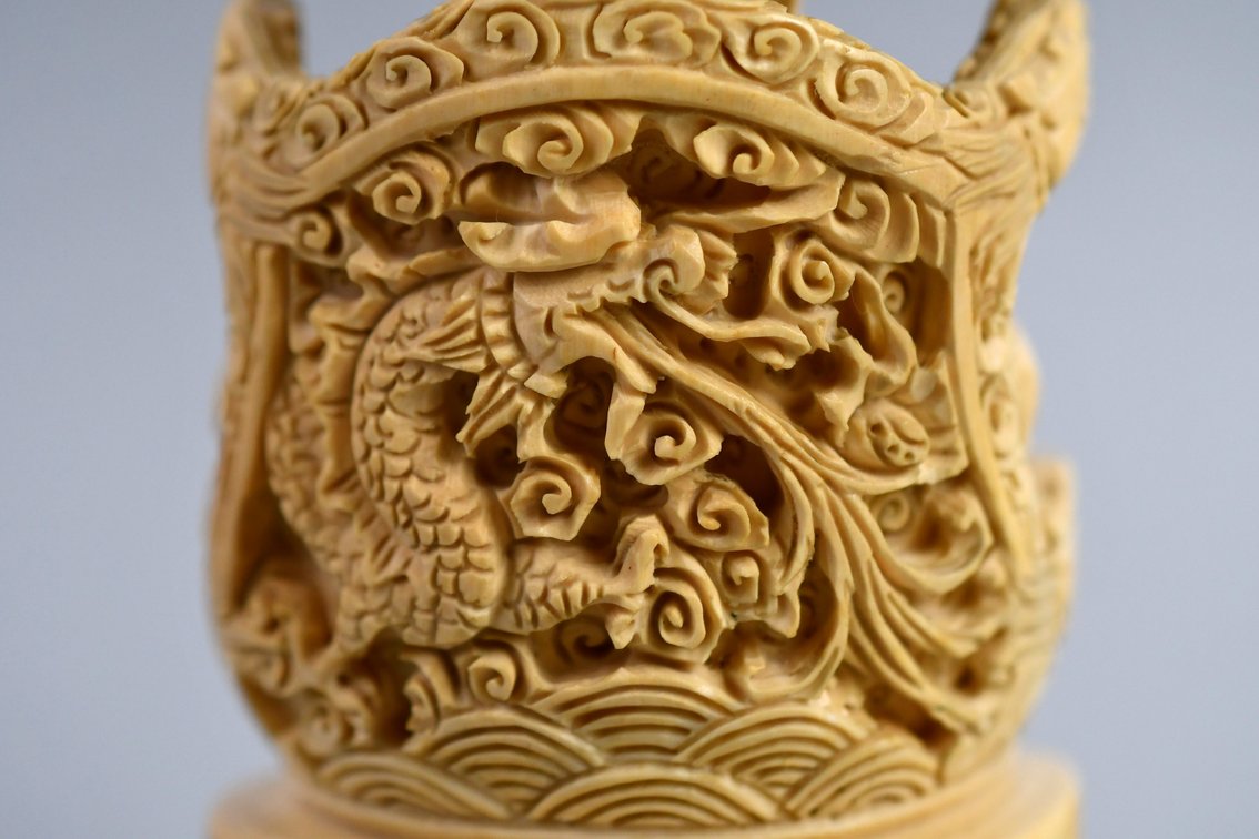 Chinese Emperor & Empress Carved Figures, photo 17 of 50