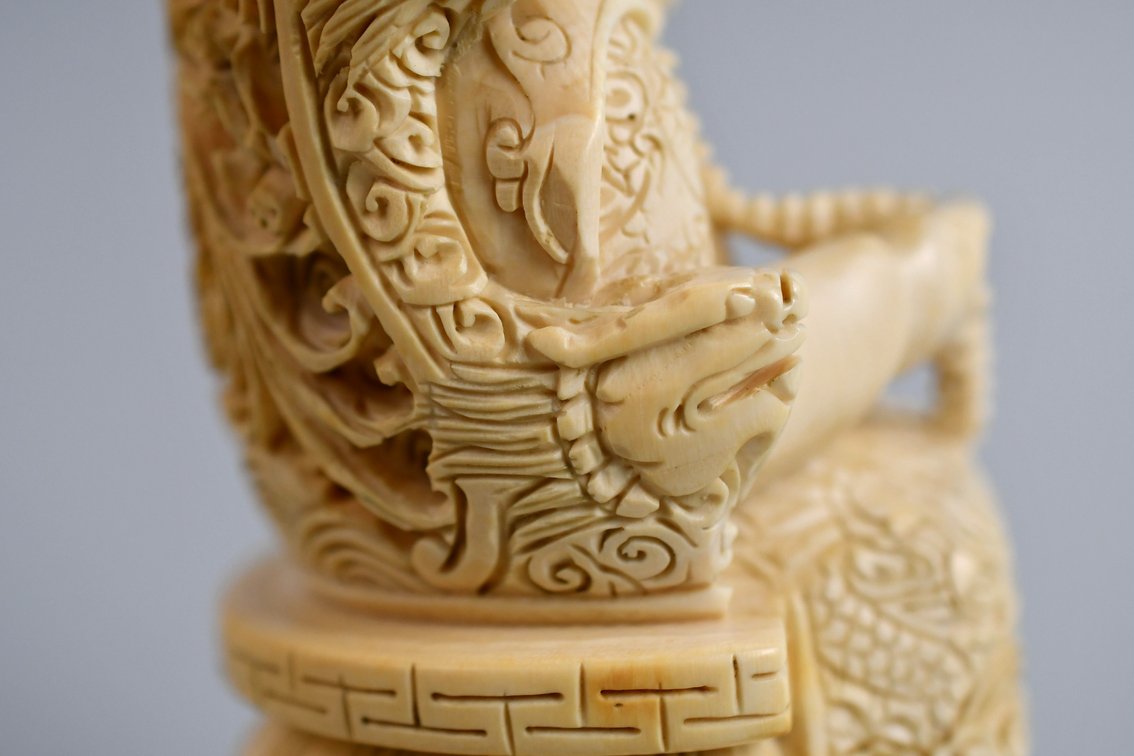 Chinese Emperor & Empress Carved Figures, photo 21 of 50