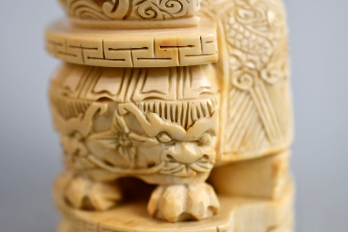 Chinese Emperor & Empress Carved Figures, photo 22 of 50