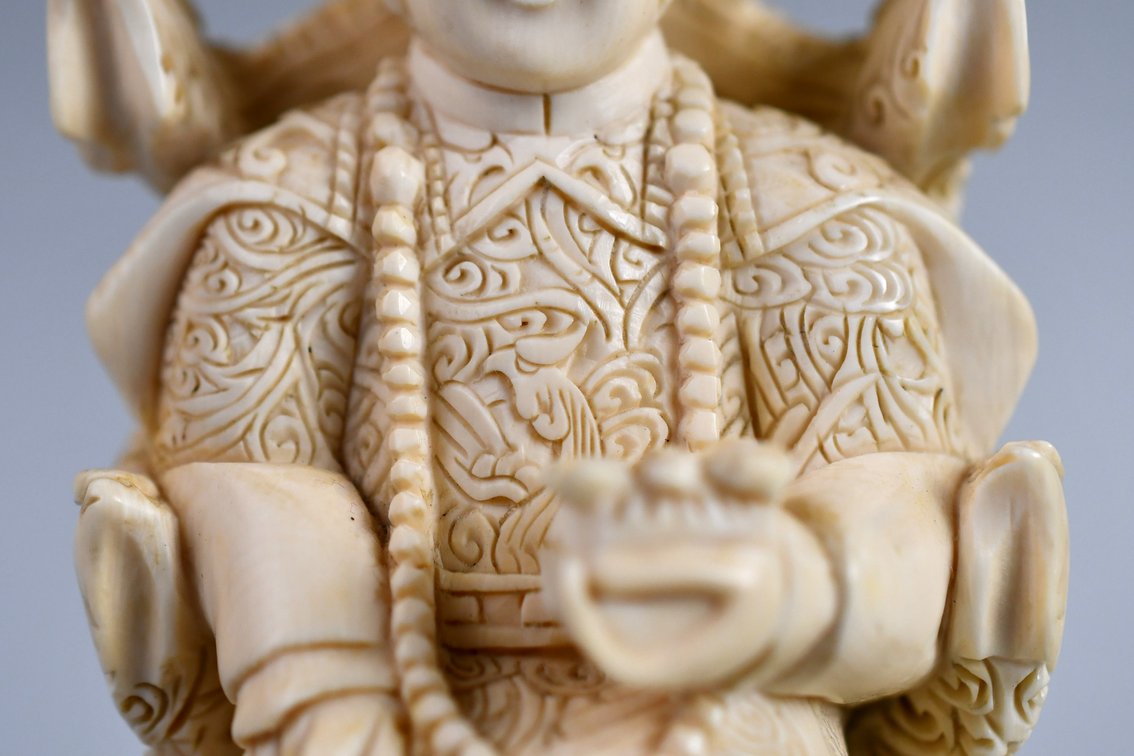 Chinese Emperor & Empress Carved Figures, photo 29 of 50