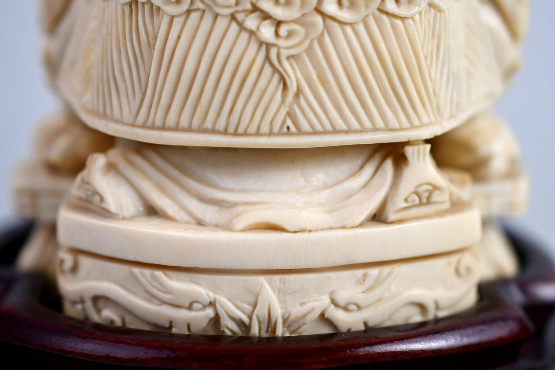 Chinese Emperor & Empress Carved Figures, photo 32 of 50