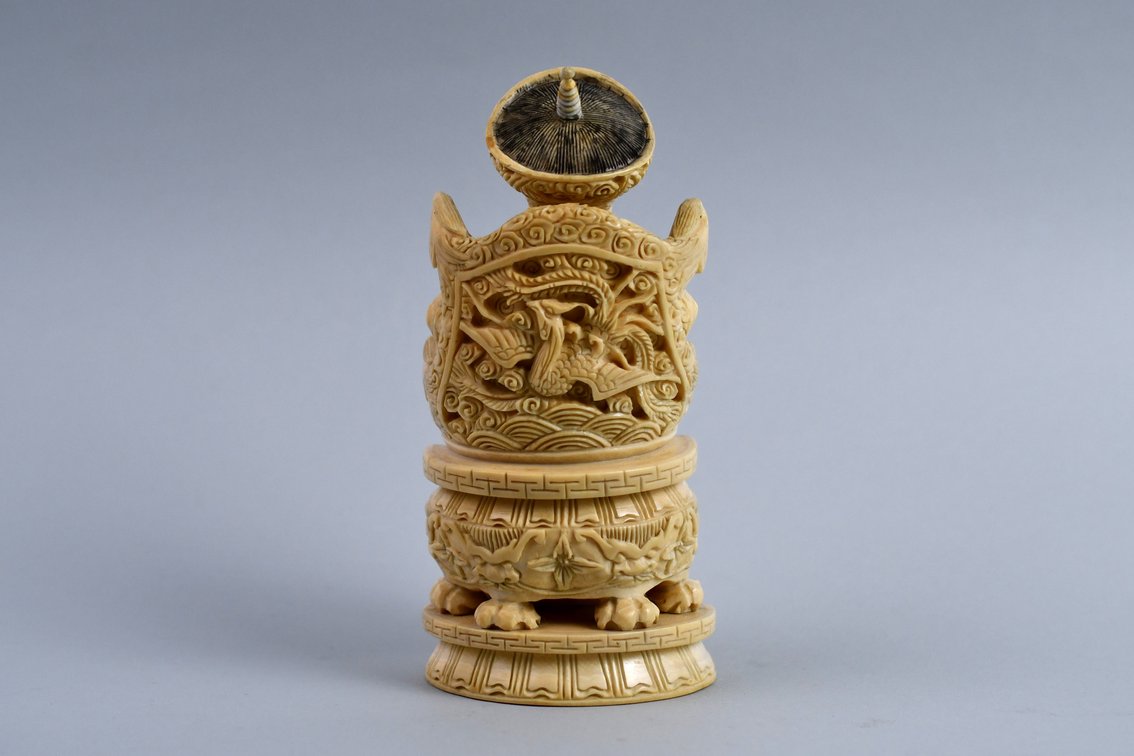 Chinese Emperor & Empress Carved Figures, photo 40 of 50