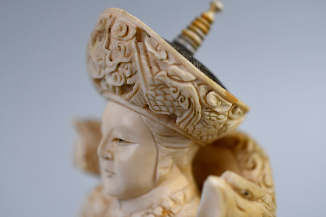 Chinese Emperor & Empress Carved Figures, photo 36 of 50
