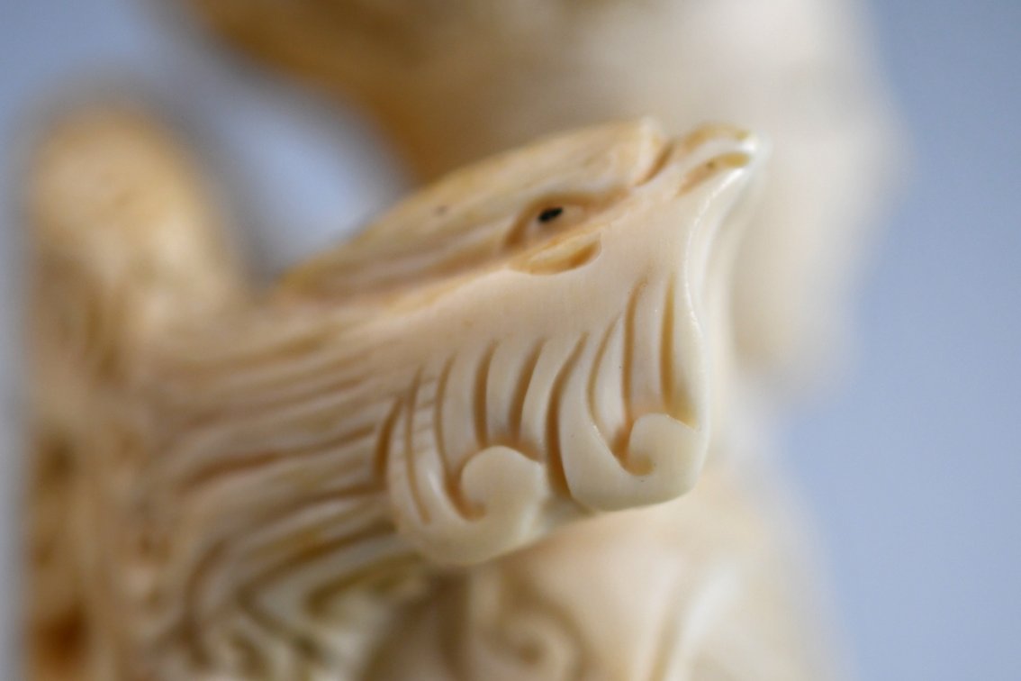 Chinese Emperor & Empress Carved Figures, photo 46 of 50