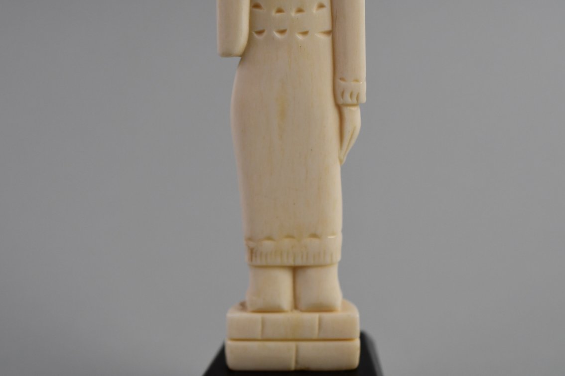 Egyptian Pharaoh & Goddess Carved Bone Figures, photo 26 of 31