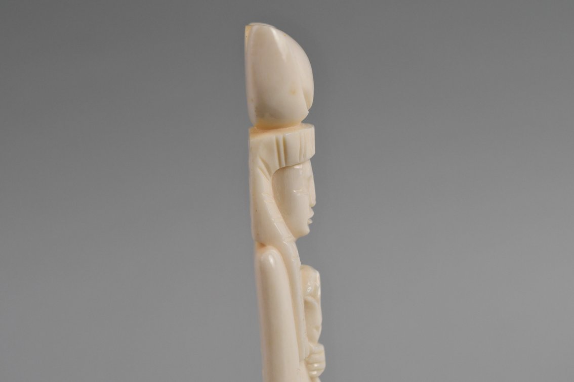 Egyptian Pharaoh & Goddess Carved Bone Figures, photo 28 of 31