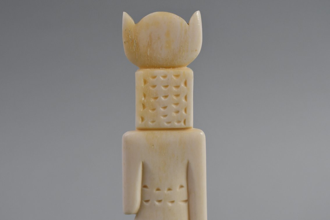 Egyptian Pharaoh & Goddess Carved Bone Figures, photo 25 of 31