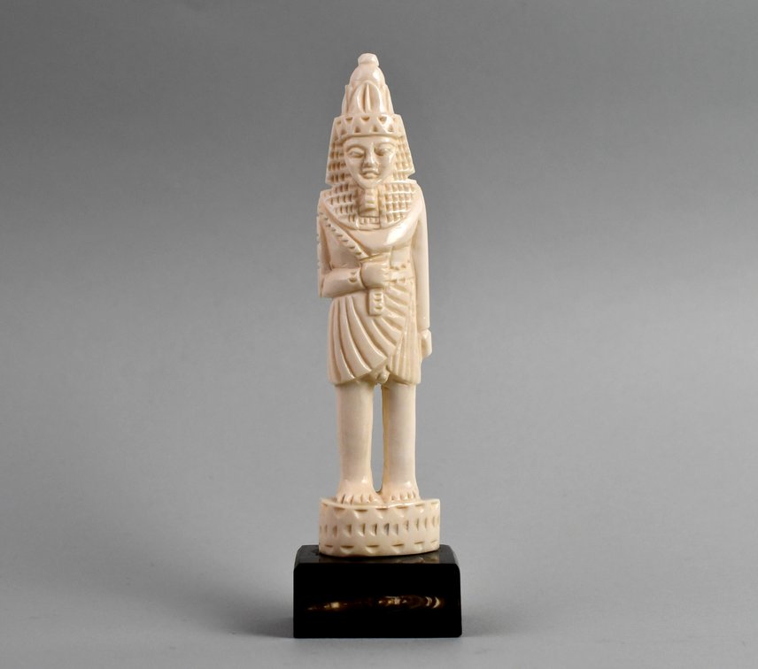 Egyptian Pharaoh & Goddess Carved Bone Figures, photo 2 of 31