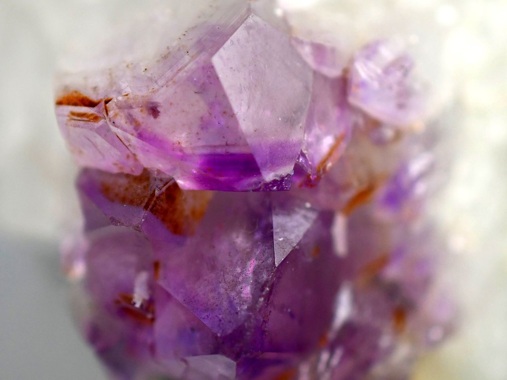 Carved Brazilian Crystal Parrot on Amethyst Cluster, photo 17 of 17
