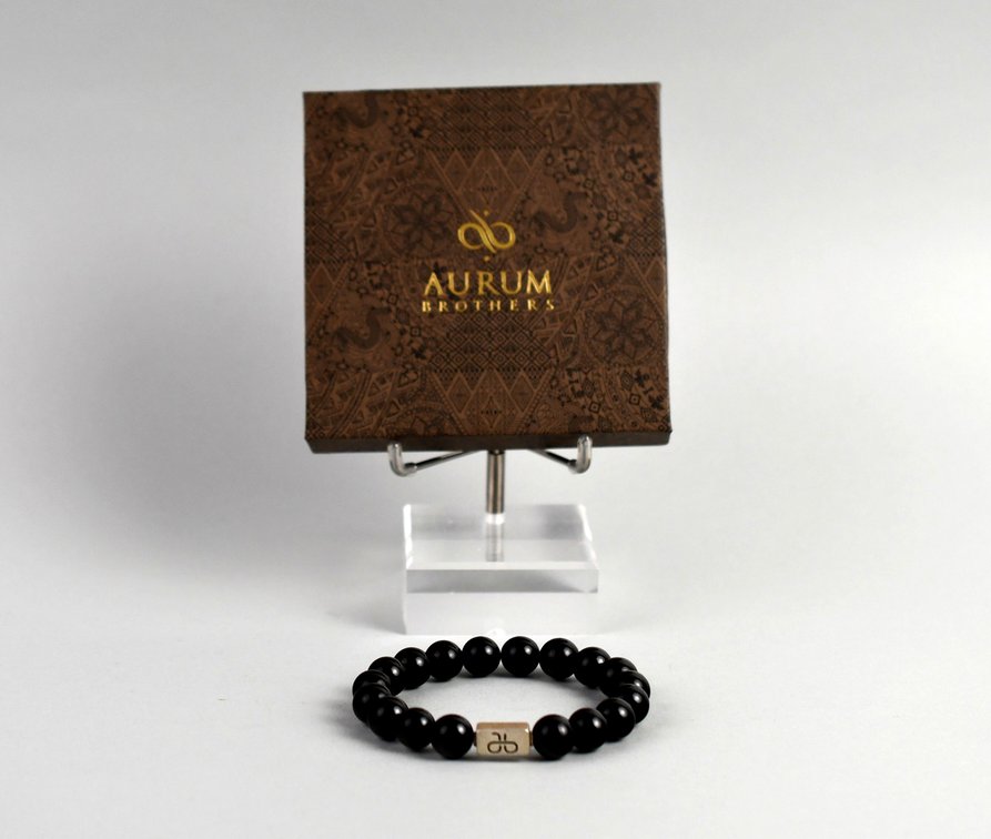 Aurum Brothers Black Gemstone Bracelet, photo 8 of 11