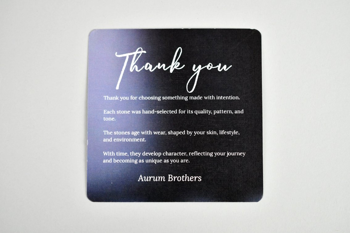 Aurum Brothers Black Gemstone Bracelet, photo 11 of 11