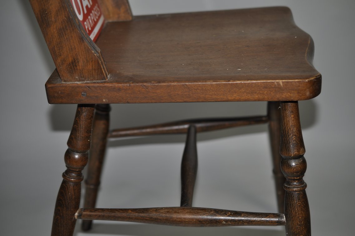 Vintage Watson's Matchless Cleanser Advertising Chair, photo 11 of 12