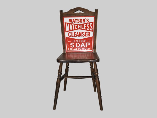 Vintage Watson's Matchless Cleanser Advertising Chair