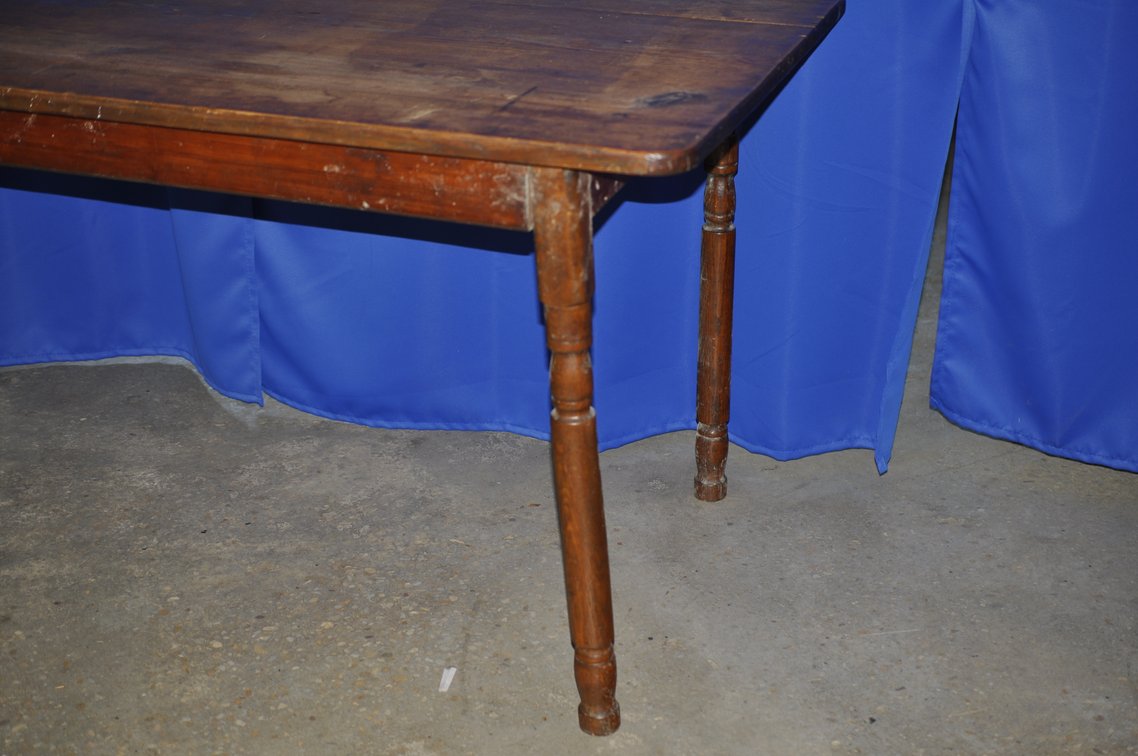 Primitive Wooden Farmhouse Dining Table, photo 23 of 24