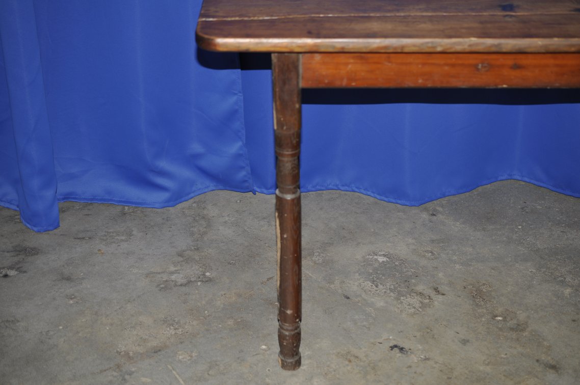 Primitive Wooden Farmhouse Dining Table, photo 24 of 24