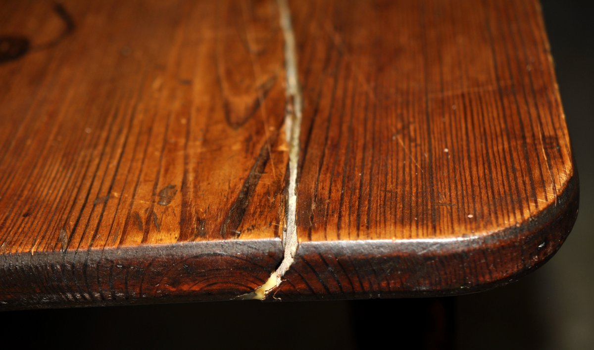 Primitive Wooden Farmhouse Dining Table, photo 11 of 24