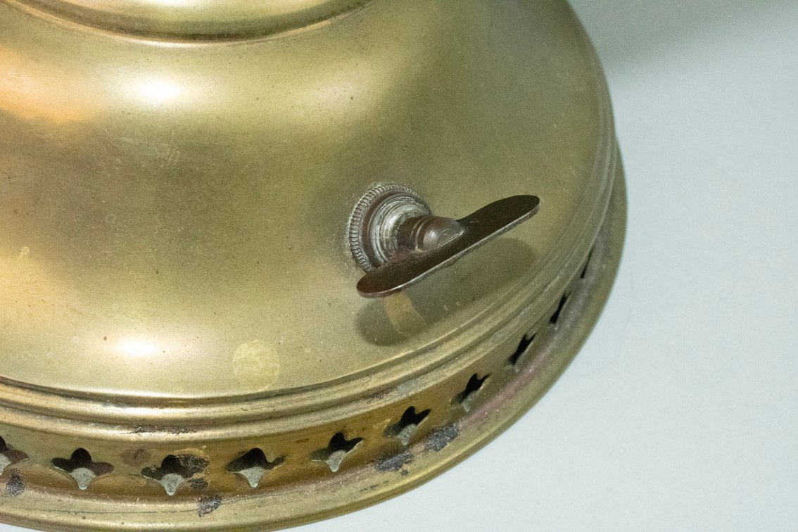 Vintage Brass Porcelain & Glass Lamp Collection, photo 10 of 32