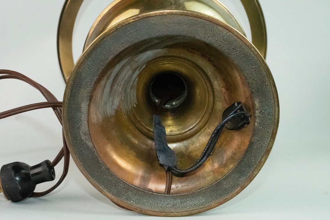 Vintage Brass Porcelain & Glass Lamp Collection, photo 13 of 32