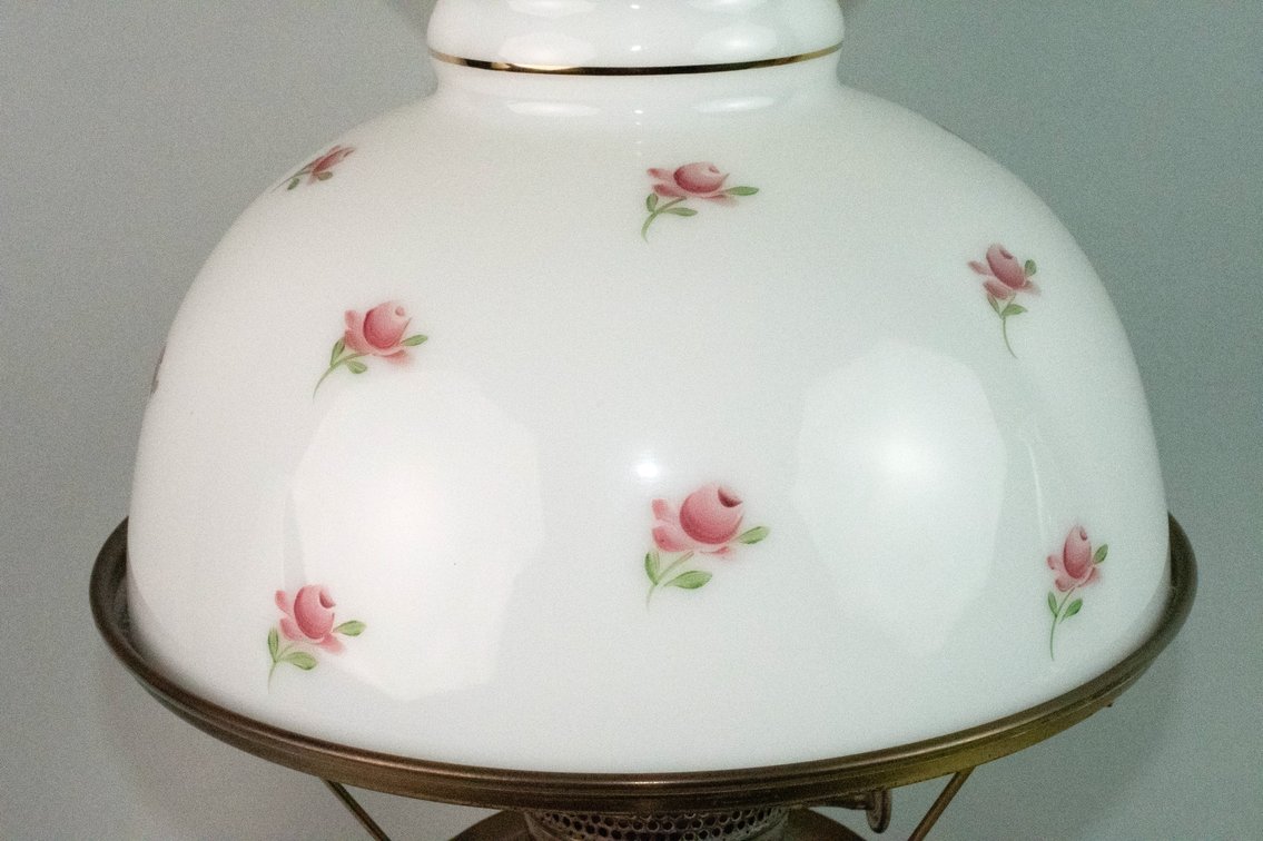 Vintage Brass Porcelain & Glass Lamp Collection, photo 4 of 32