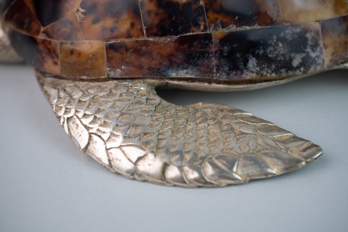 Maitland-Smith Penshell & Silver Tone Turtle, photo 5 of 13