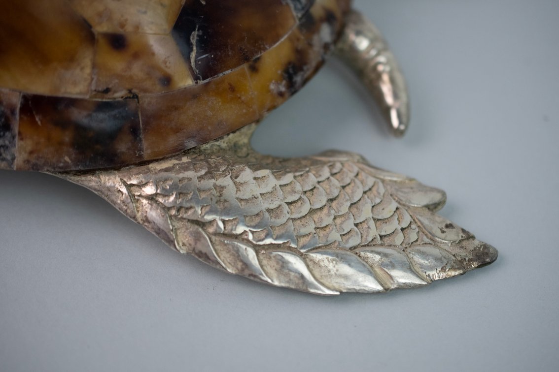 Maitland-Smith Penshell & Silver Tone Turtle, photo 6 of 13