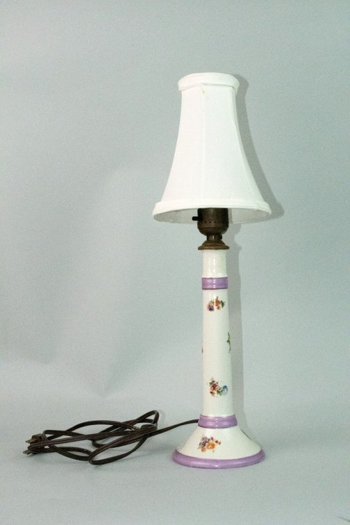 Vintage Brass Porcelain & Glass Lamp Collection, photo 14 of 32