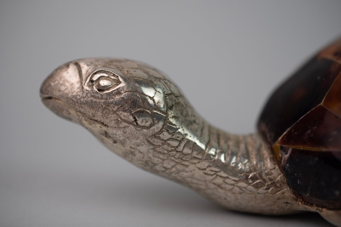 Maitland-Smith Penshell & Silver Tone Turtle, photo 4 of 13