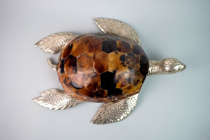 Maitland-Smith Penshell & Silver Tone Turtle