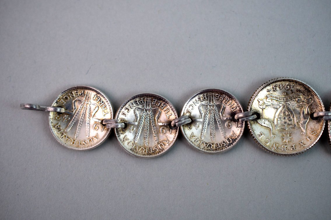 Sterling Silver Australian Pence Trench Art, photo 8 of 14