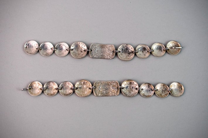 Sterling Silver Australian Pence Trench Art