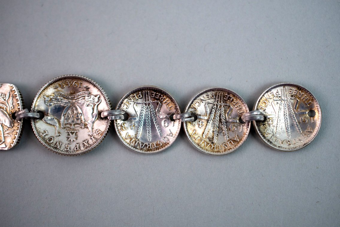 Sterling Silver Australian Pence Trench Art, photo 10 of 14
