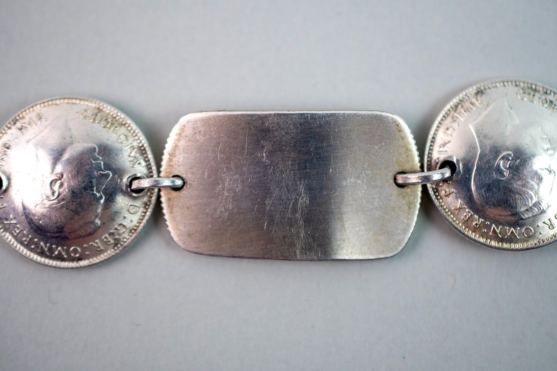 Sterling Silver Australian Pence Trench Art, photo 12 of 14