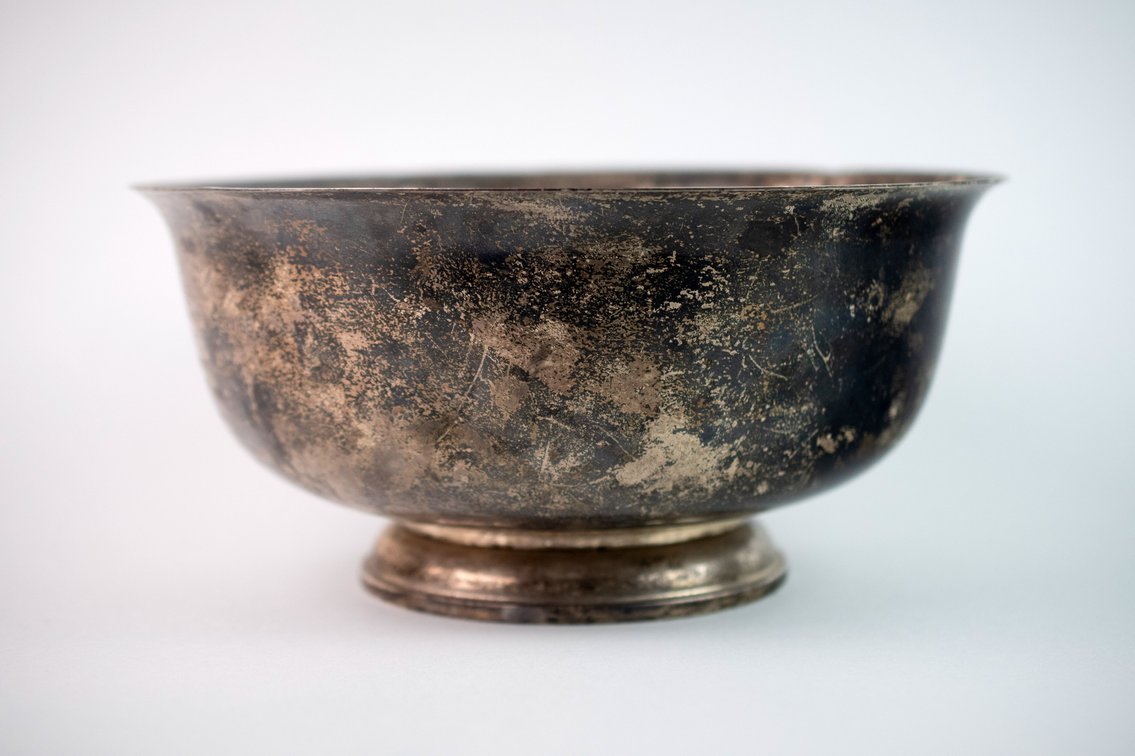 Paul Revere 1768 Reproduction Fisher Sterling Bowl, photo 3 of 10