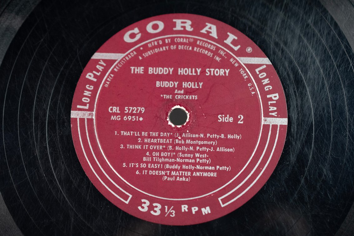 The Buddy Holly Story Coral Records Vinyl LP 1959, photo 12 of 15