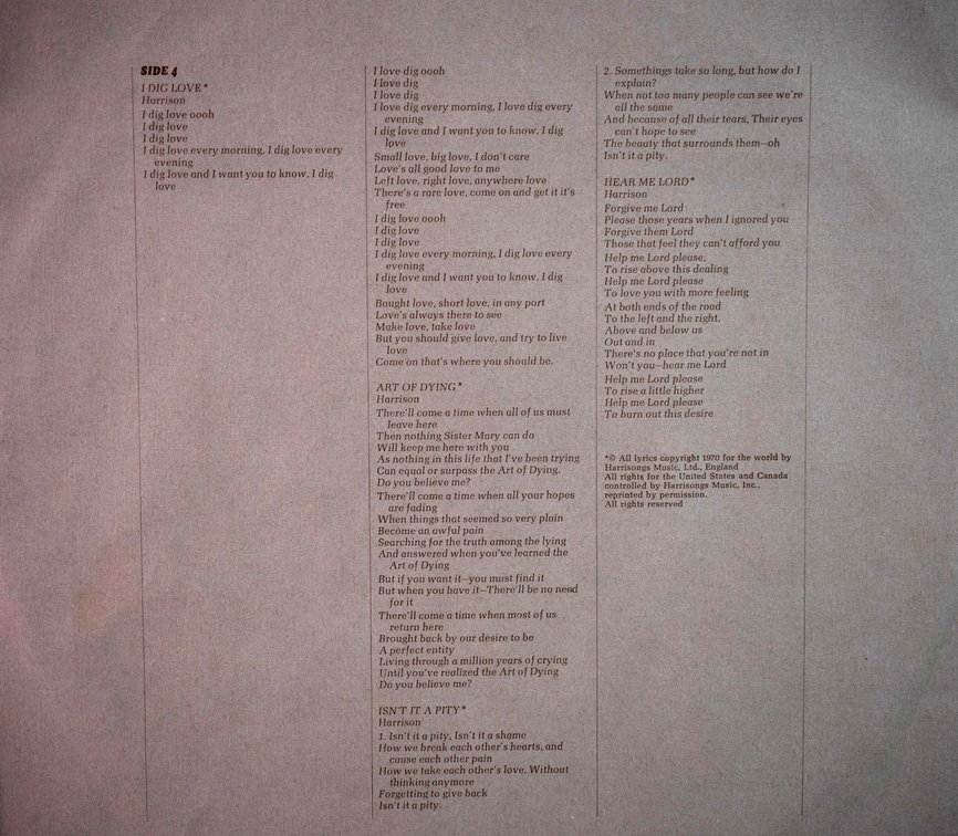 George Harrison All Things Must Pass Apple Vinyl 3-LP, photo 20 of 24