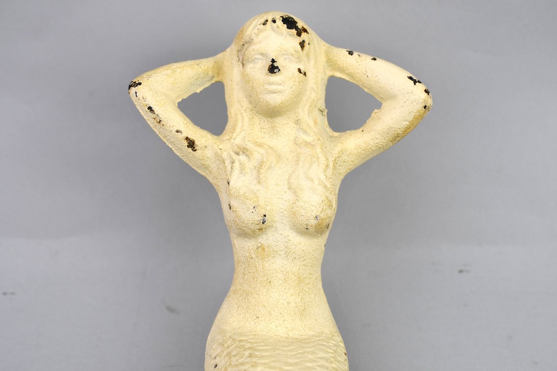 Cast Iron Mermaid Shelf Sitter Figurines, photo 6 of 9