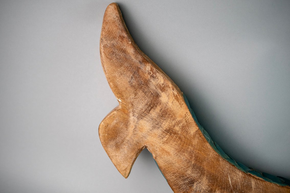 Hand Carved Wooden Mermaid Wall Sculpture, photo 8 of 10