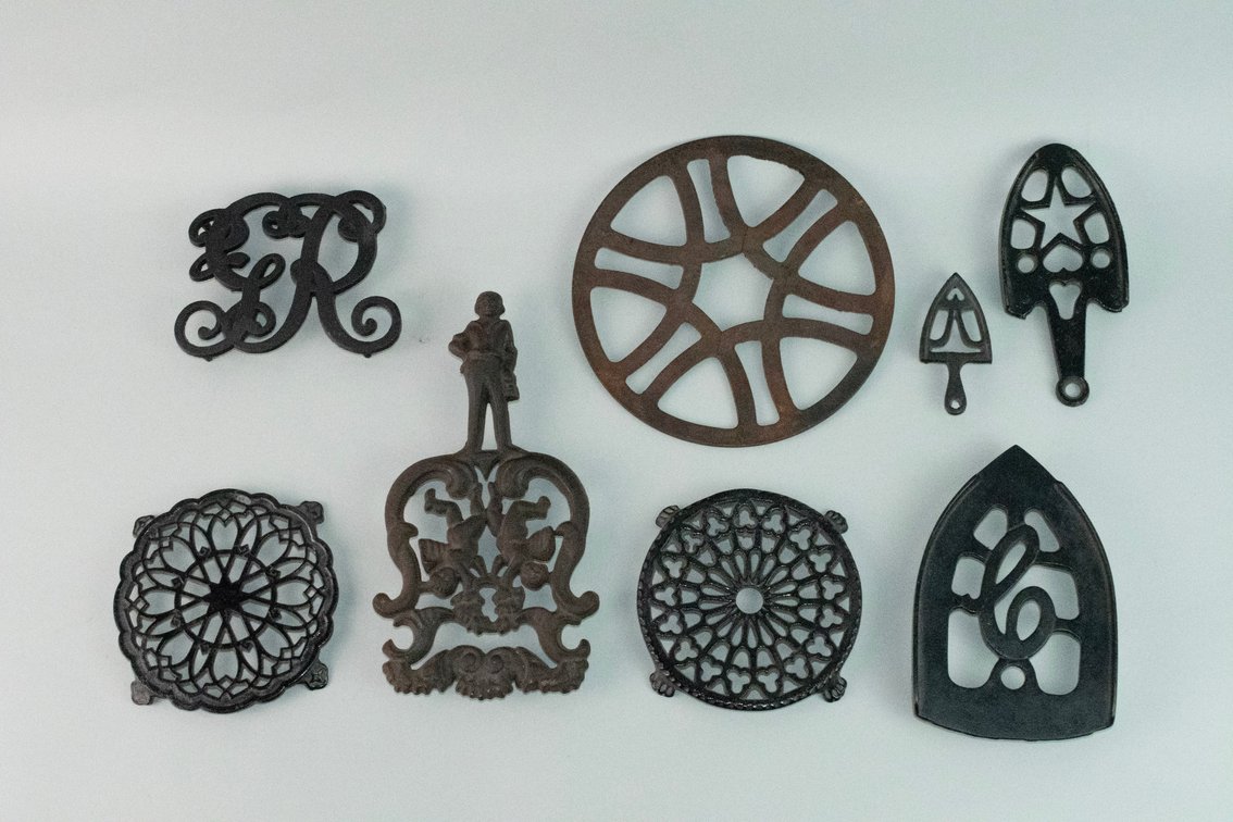 Antique Cast Iron Trivet Collection, photo 2 of 22