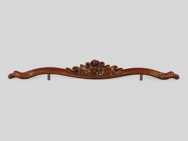Carved Wooden Eagle Cresting Rail Pediment