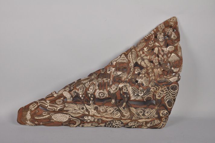 Papua New Guinea Hand Carved and Painted Story Board