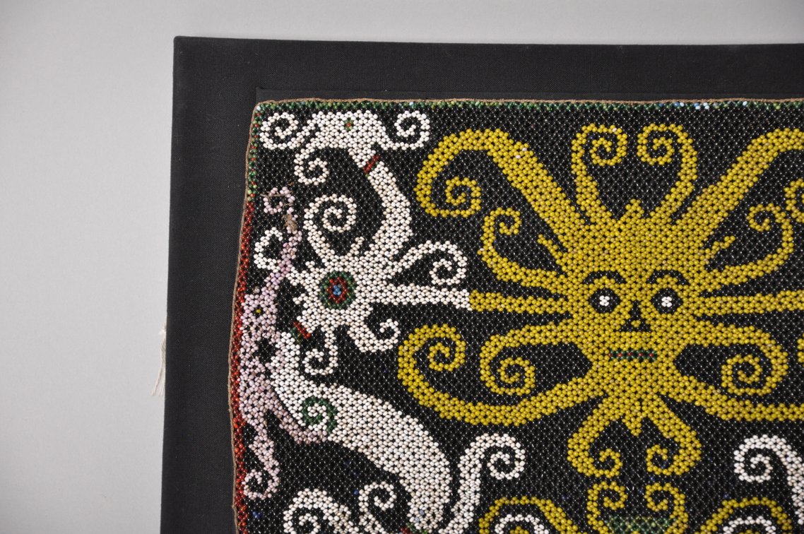 Dayak Borneo Baby Carrier Beaded Panel, photo 5 of 7