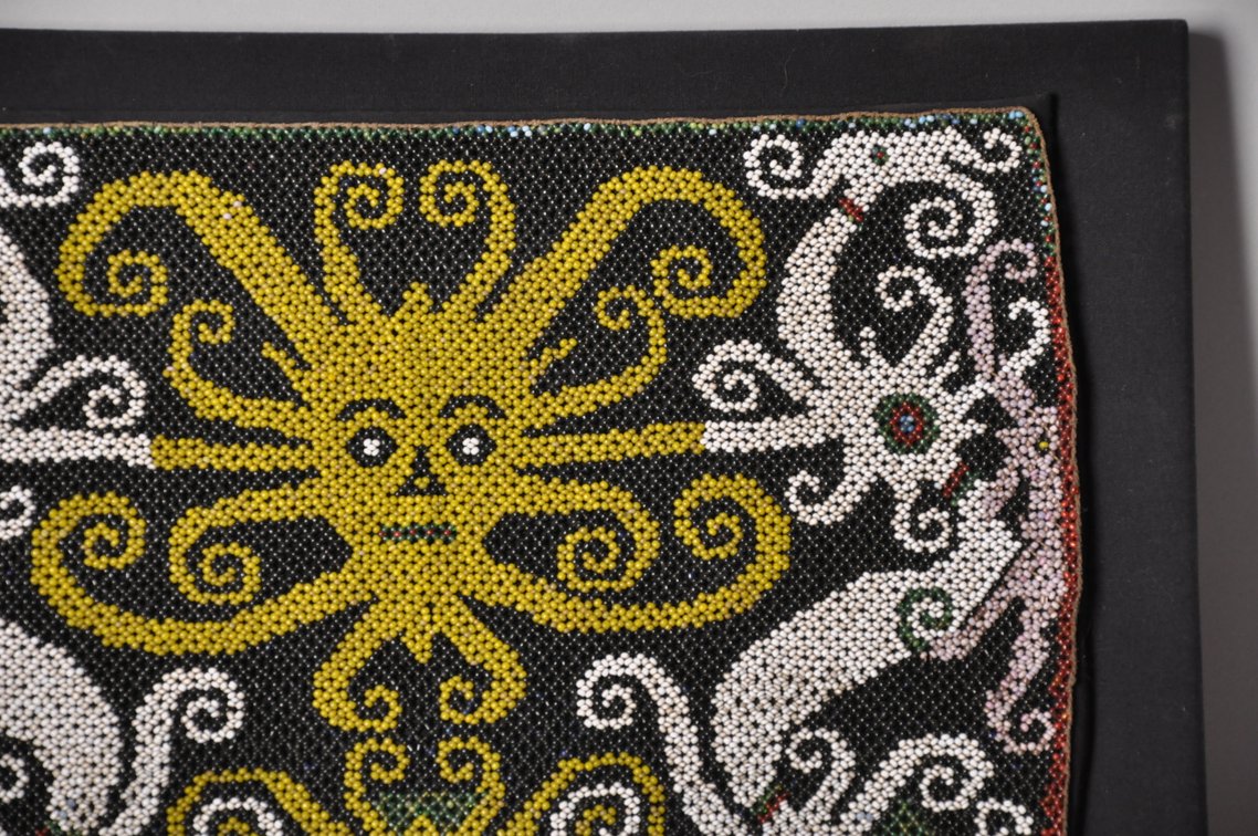 Dayak Borneo Baby Carrier Beaded Panel, photo 6 of 7