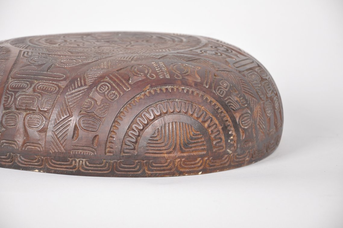 Marquesan Hand Carved Wood Bowl, photo 5 of 7