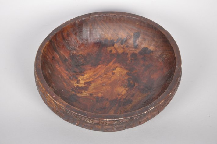 Marquesan Hand Carved Wood Bowl