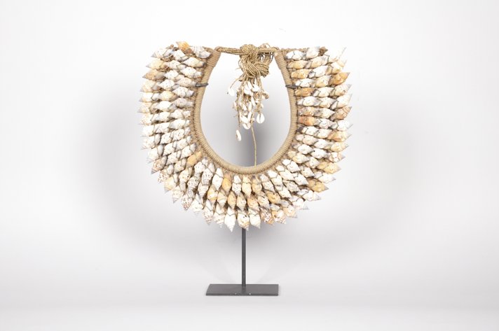 Papua New Guinea Shell Tribal Necklace Bib