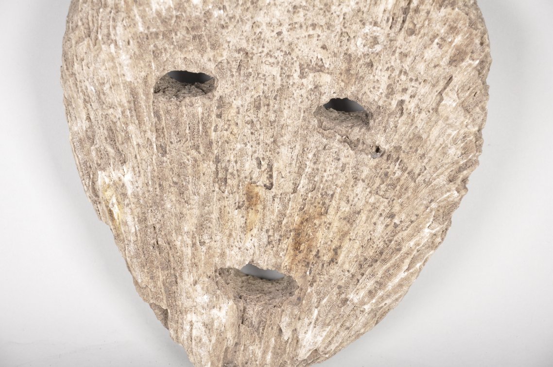 Atoni Meto Coral Funeral Mask, Timor Indonesia, photo 11 of 11