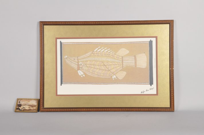 Milaybuma The Barramundi by Roslyn Ann Kemp and Small Bark Art