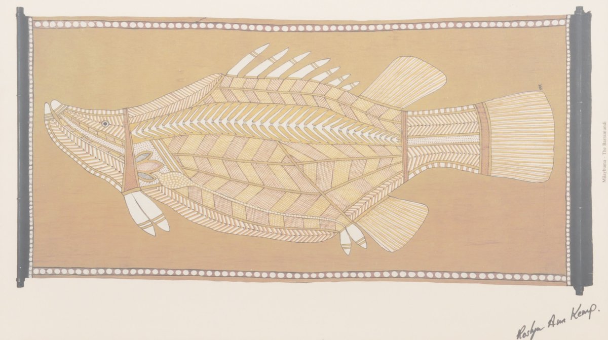 Milaybuma The Barramundi by Roslyn Ann Kemp and Small Bark Art, photo 2 of 15