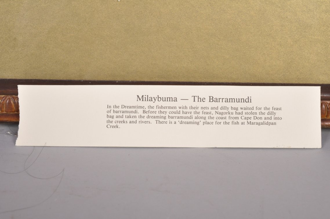 Milaybuma The Barramundi by Roslyn Ann Kemp and Small Bark Art, photo 15 of 15
