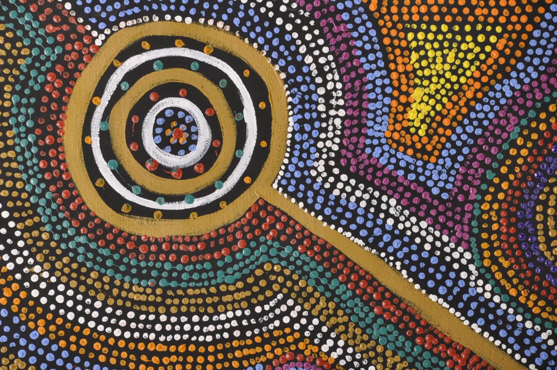 Paddy, Kunmanara, Australia Aboriginal Dot Painting, photo 8 of 9